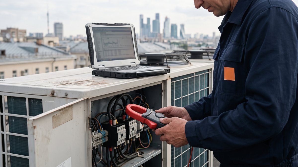 Диагностика VRF-системы на крыше бизнес-центра